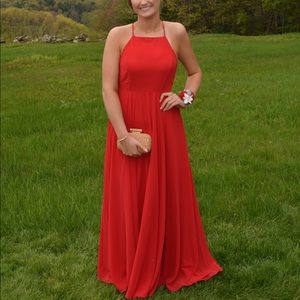 Beautiful Red Full Length Dress